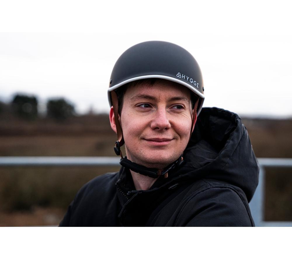 HYGGE Retro-Style E-Bike Helmet - Medium, Matte Black image number 9 of 12