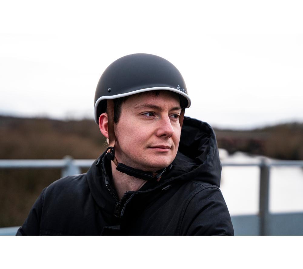 HYGGE Retro-Style E-Bike Helmet - Medium, Matte Black image number 10 of 12