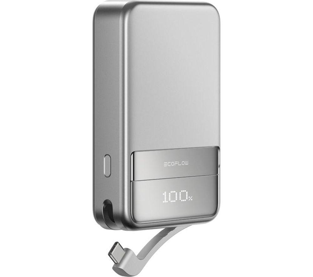 Ecoflow Rapid 10000 mAh Portable Magnetic Power Bank - Silver/Grey
