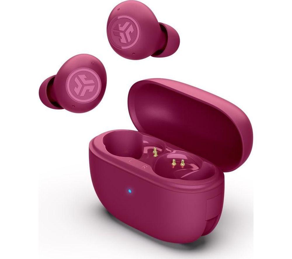 JLAB Go POP ANC Wireless Bluetooth Noise-Cancelling Earbuds - Fuchsia image number 8 of 8