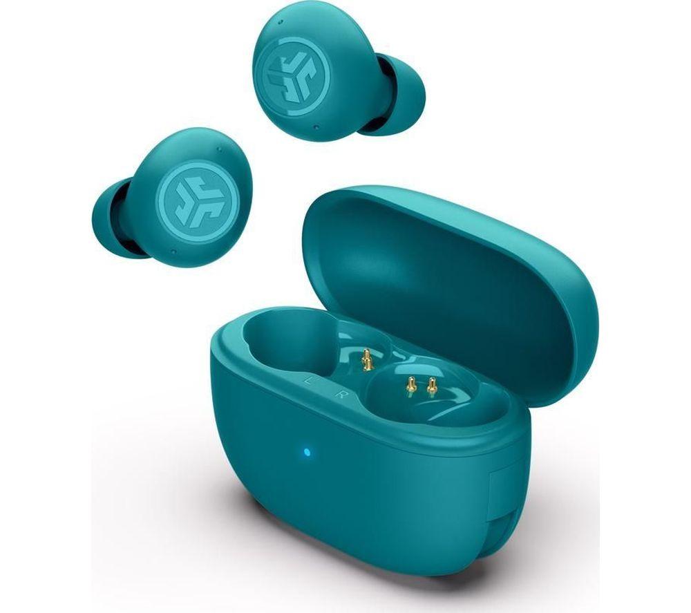 JLAB Go POP ANC Wireless Bluetooth Noise-Cancelling Earbuds - Teal image number 2 of 11