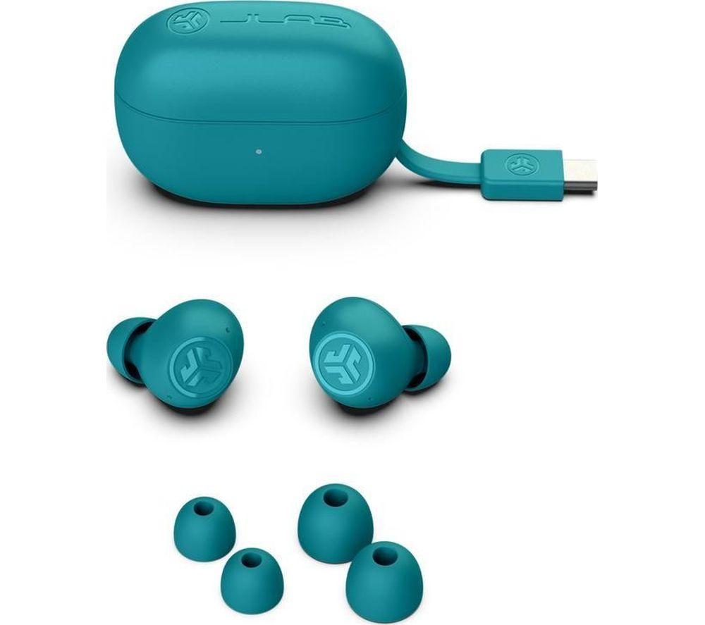JLAB Go POP ANC Wireless Bluetooth Noise-Cancelling Earbuds - Teal image number 3 of 11