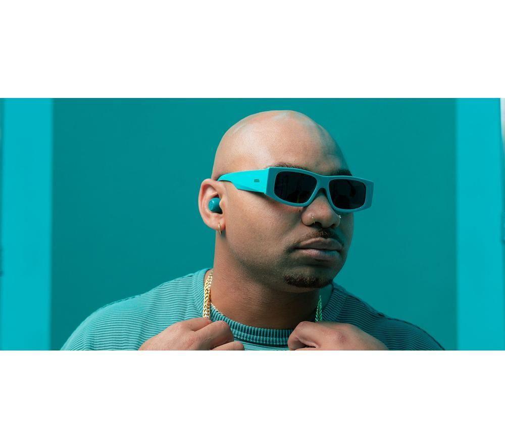 JLAB Go POP ANC Wireless Bluetooth Noise-Cancelling Earbuds - Teal image number 10 of 11