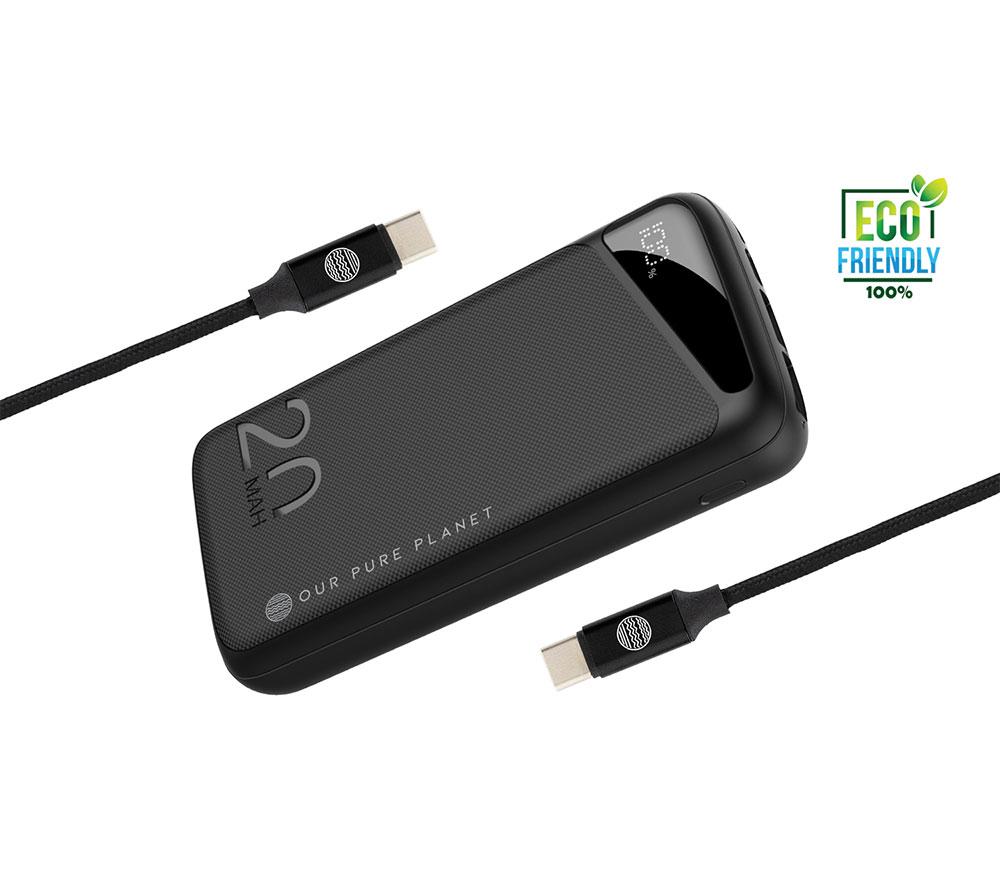 Our Pure Planet Opp204 20000 Mah Portable Power Bank - Black, Black