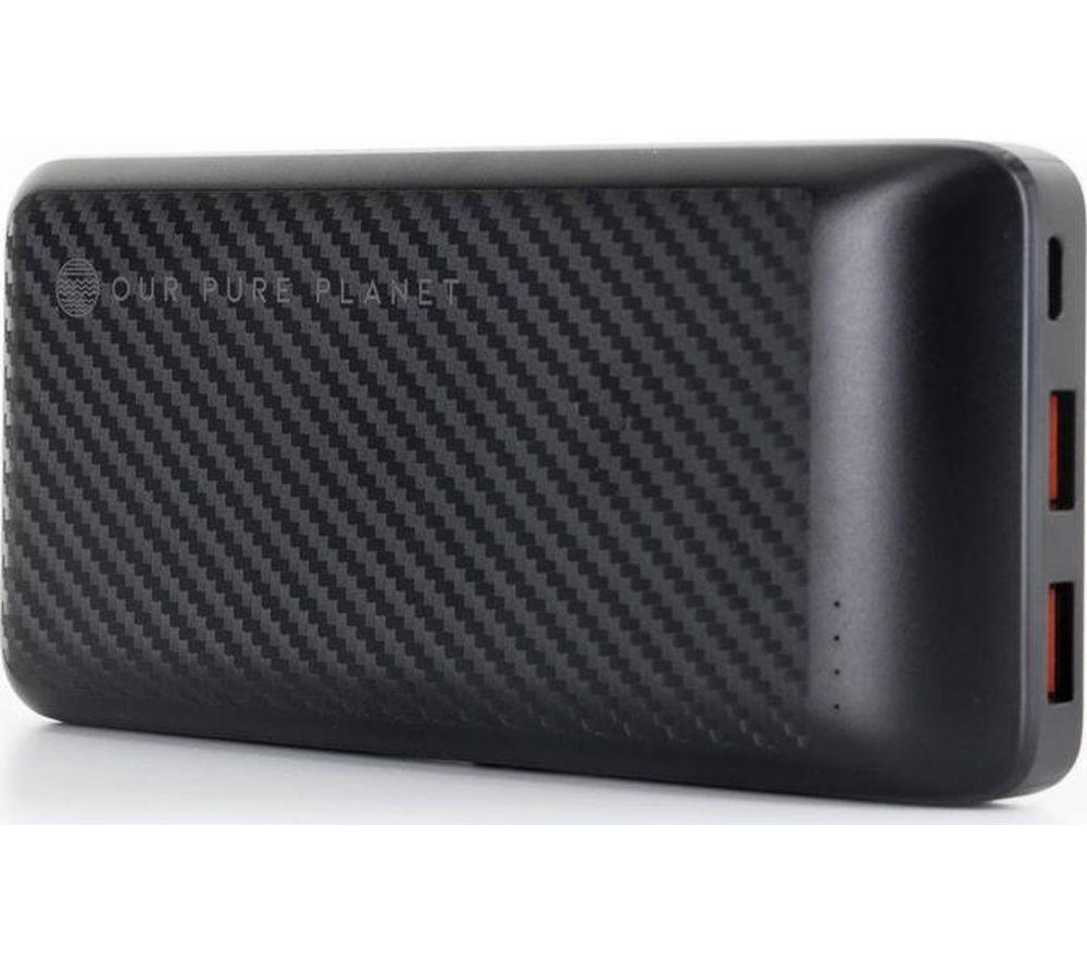 OUR PURE PLANET 20000 mAh Portable Power Bank - Black image number 4 of 10