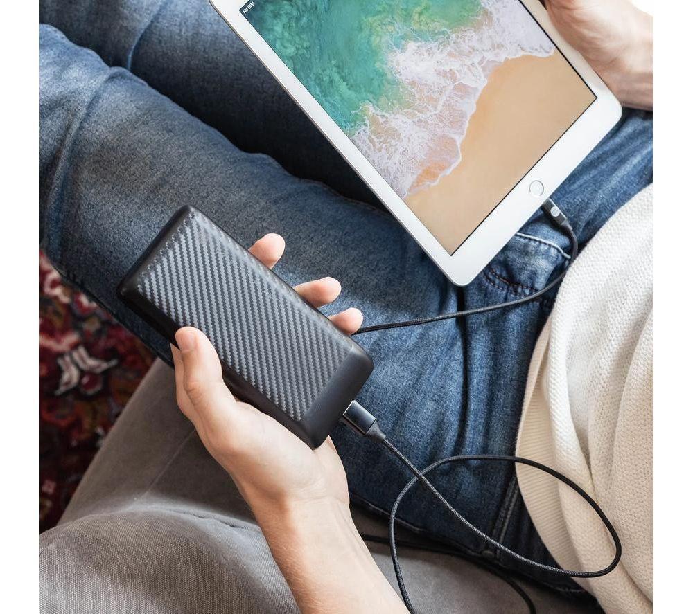 OUR PURE PLANET 20000 mAh Portable Power Bank - Black image number 9 of 10