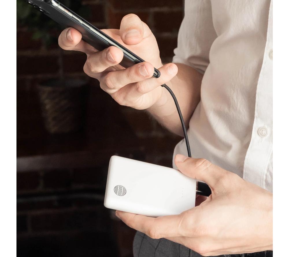 OUR PURE PLANET 5000 mAh Portable Power Bank - White image number 8 of 9