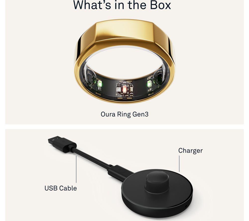 Buy OURA Ring Gen3 Heritage - Gold, Size 8 | Currys