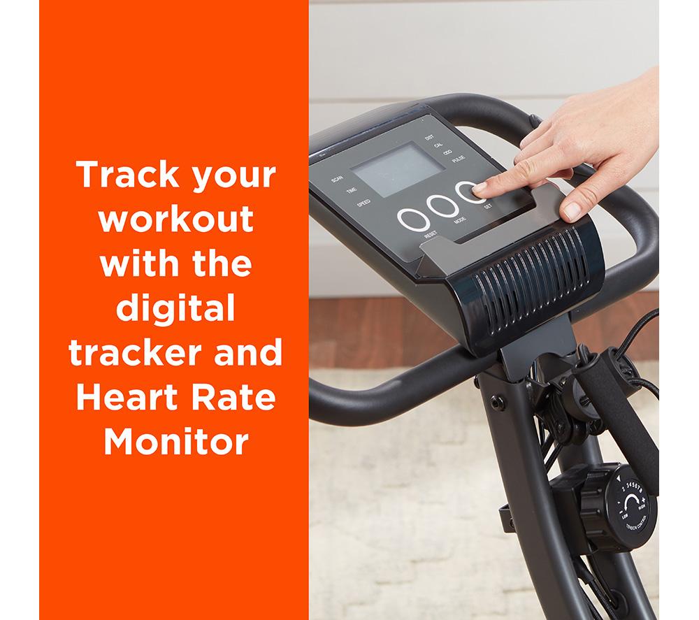 NEW IMAGE Slim Cycle 2-in-1 Exercise Bike - Black image number 2 of 14