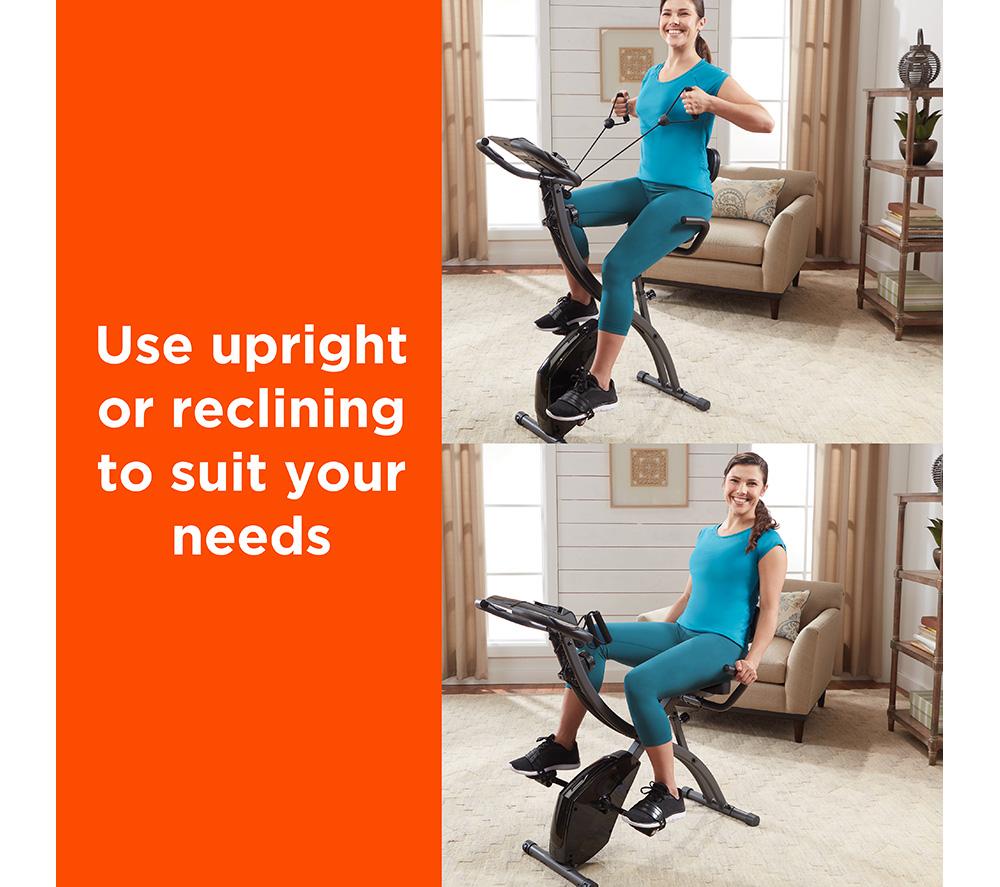 NEW IMAGE Slim Cycle 2-in-1 Exercise Bike - Black image number 9 of 14