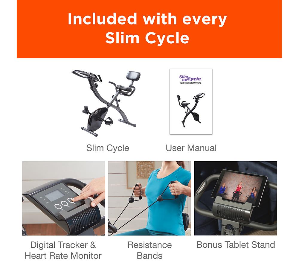 NEW IMAGE Slim Cycle 2-in-1 Exercise Bike - Black image number 13 of 14