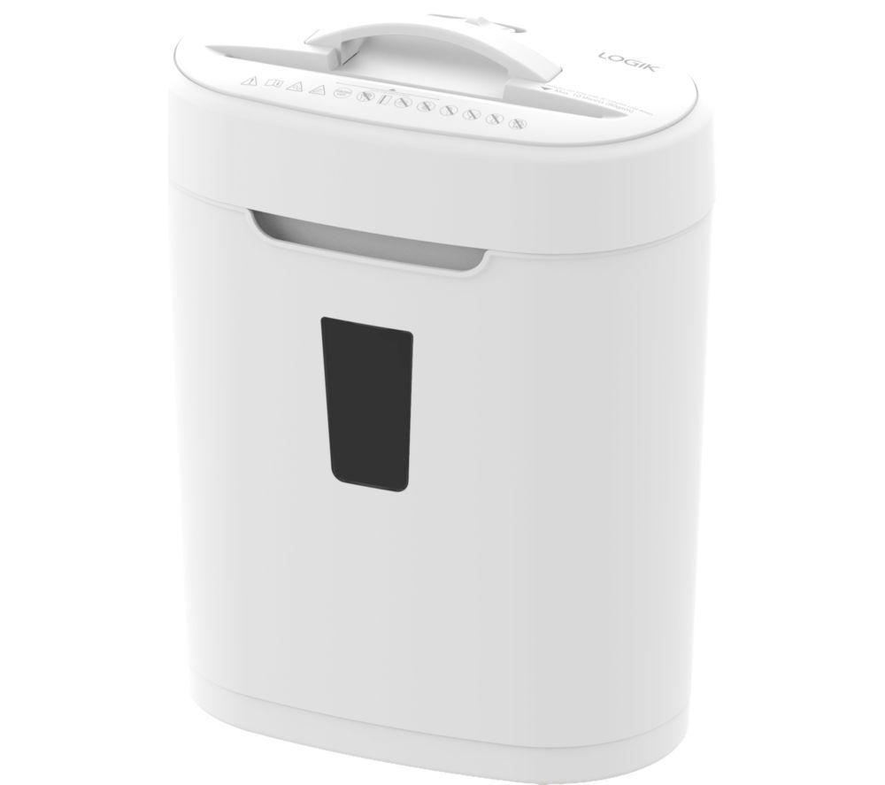 LOGIK LMNCT26 Cross Cut Paper Shredder - White image number 2 of 3