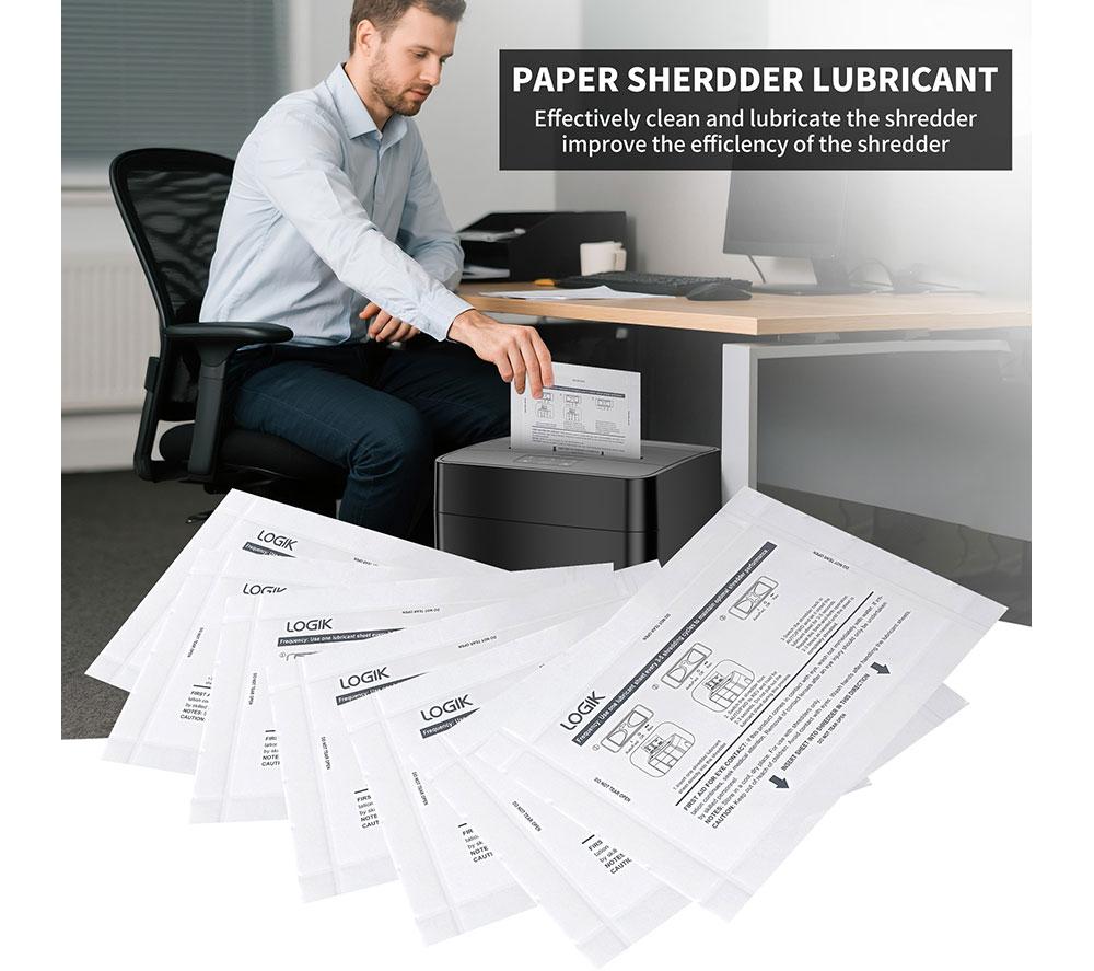 LOGIK Shredder Oil Lubricant Sheets - Pack of 12 image number 3 of 6