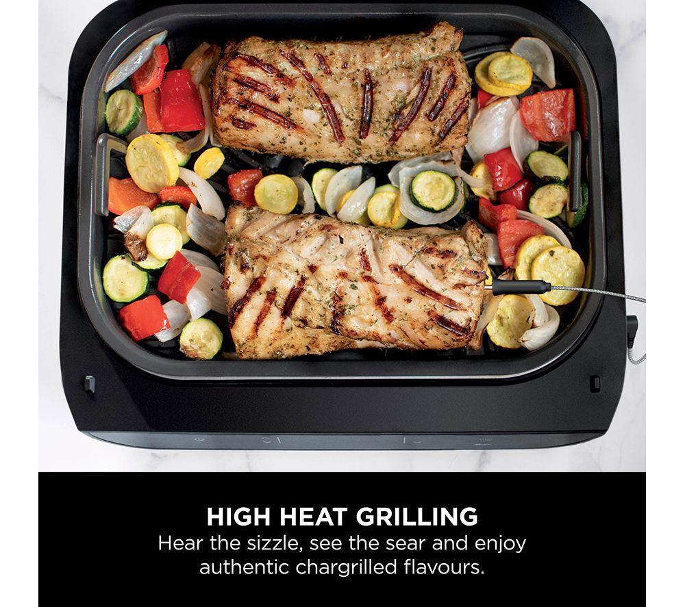 NINJA DG551UK 6-in-1 MAX Indoor Grill & Air Fryer - Grey & Silver image number 4 of 11