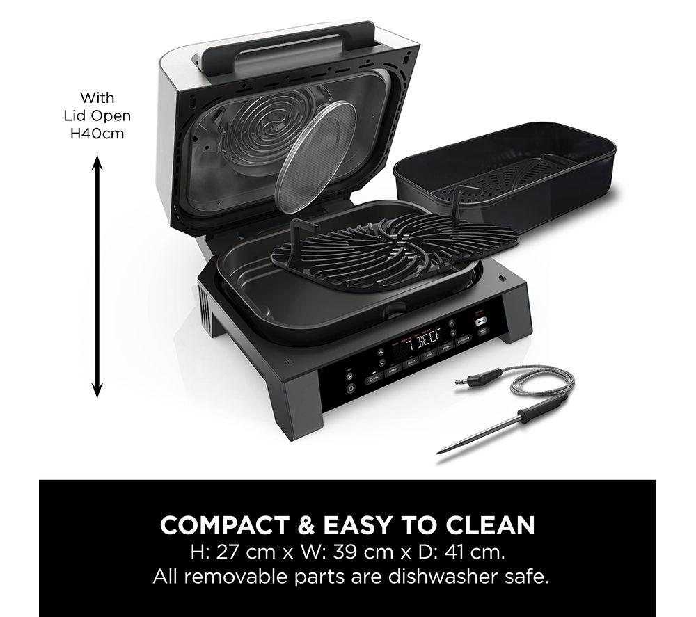 NINJA DG551UK 6-in-1 MAX Indoor Grill & Air Fryer - Grey & Silver image number 9 of 11