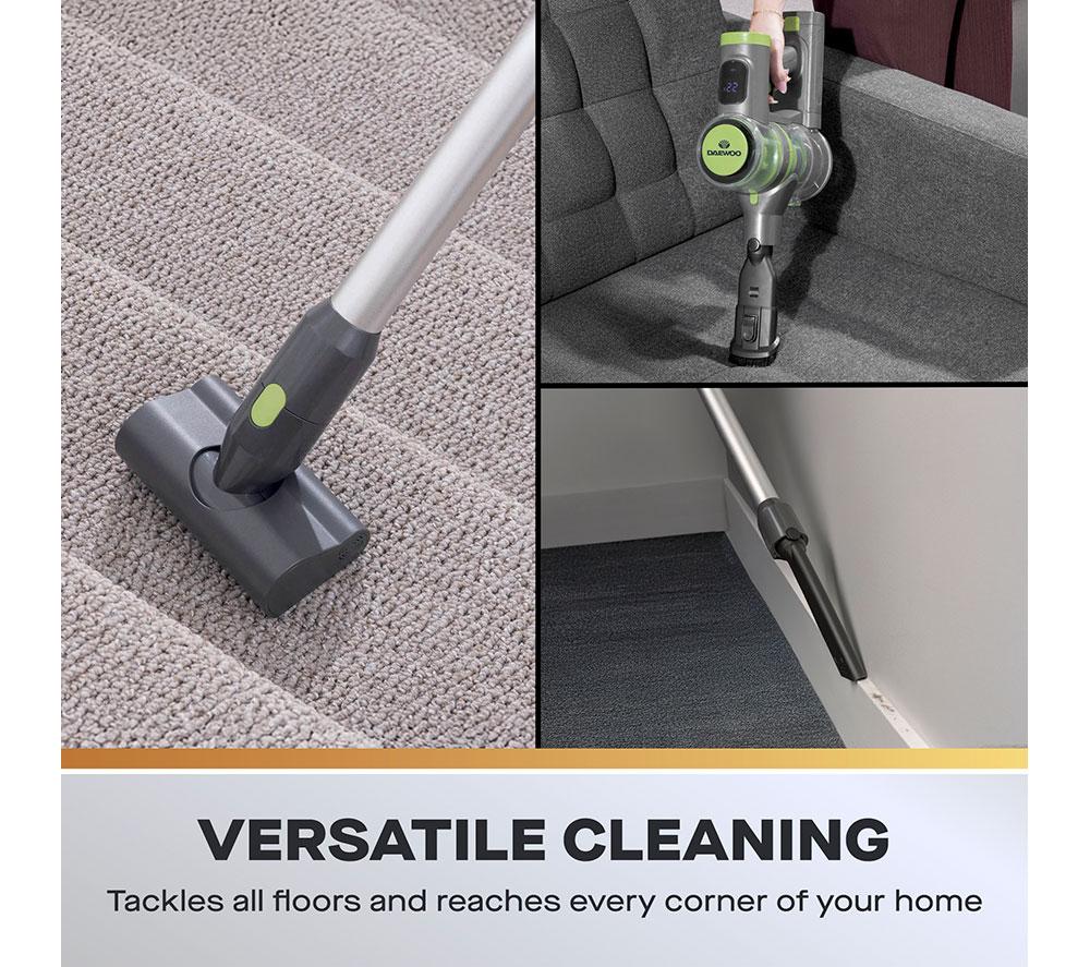 DAEWOO Cyclone Freedom Pro FLR00177GE Cordless Vacuum Cleaner - Grey & Green image number 3 of 11