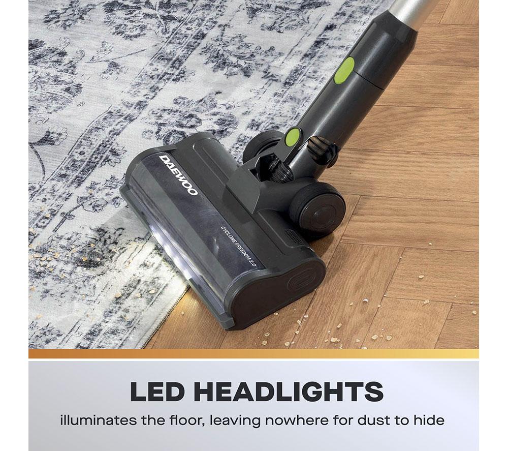 DAEWOO Cyclone Freedom Pro FLR00177GE Cordless Vacuum Cleaner - Grey & Green image number 4 of 11