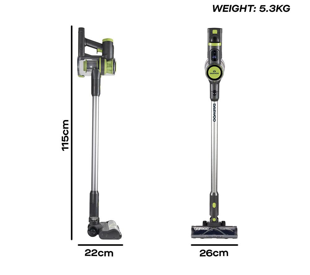 DAEWOO Cyclone Freedom Pro FLR00177GE Cordless Vacuum Cleaner - Grey & Green image number 7 of 11
