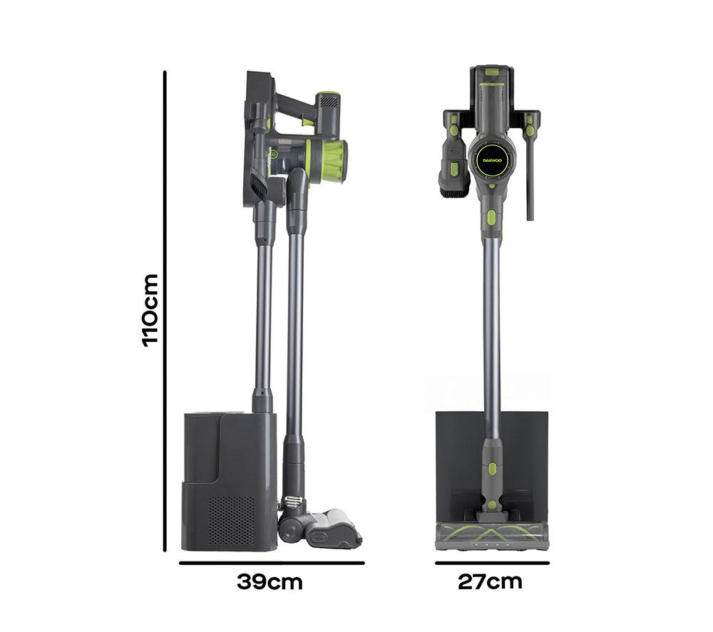 DAEWOO Freedom Auto-Empty FLR00203GE Cordless Vacuum Cleaner - Grey & Green image number 8 of 17