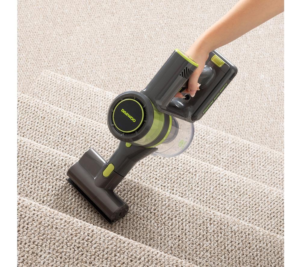 DAEWOO Freedom Auto-Empty FLR00203GE Cordless Vacuum Cleaner - Grey & Green image number 10 of 17
