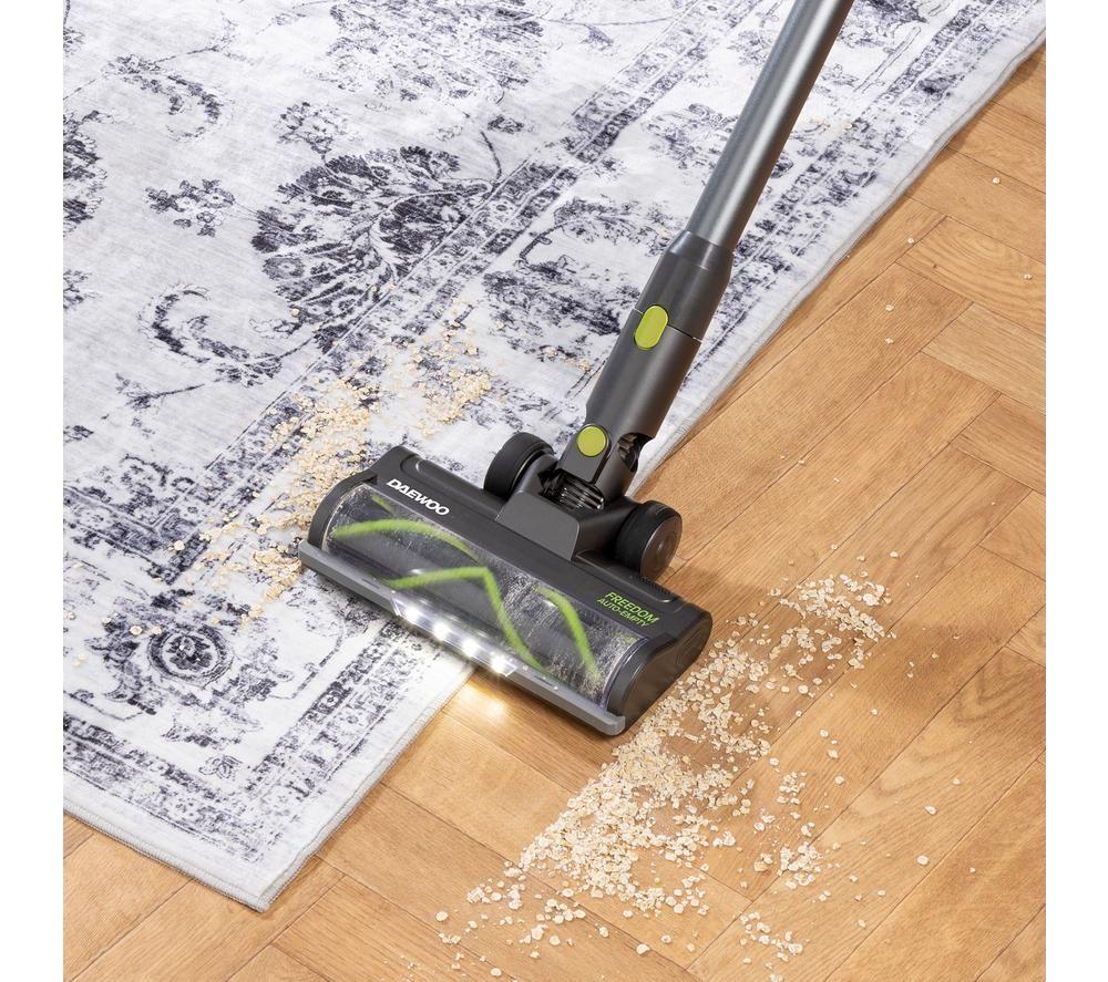 DAEWOO Freedom Auto-Empty FLR00203GE Cordless Vacuum Cleaner - Grey & Green image number 14 of 17