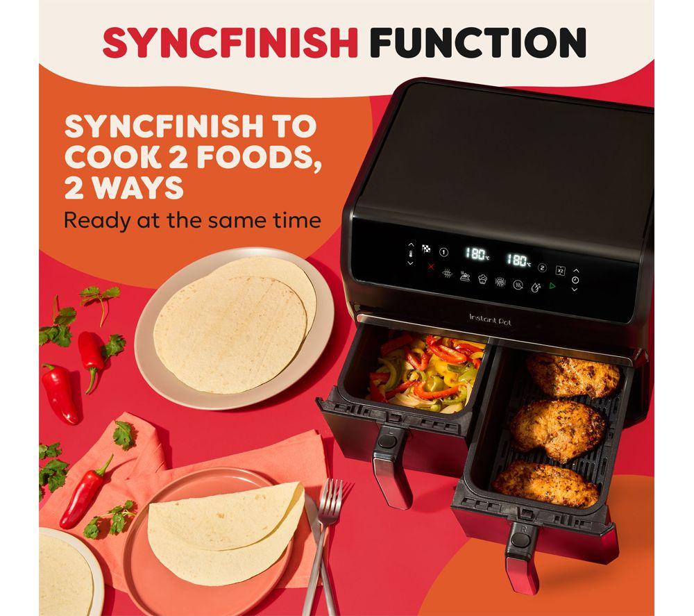 INSTANT POT Vortex Dual Basket Air Fryer - Black image number 2 of 7