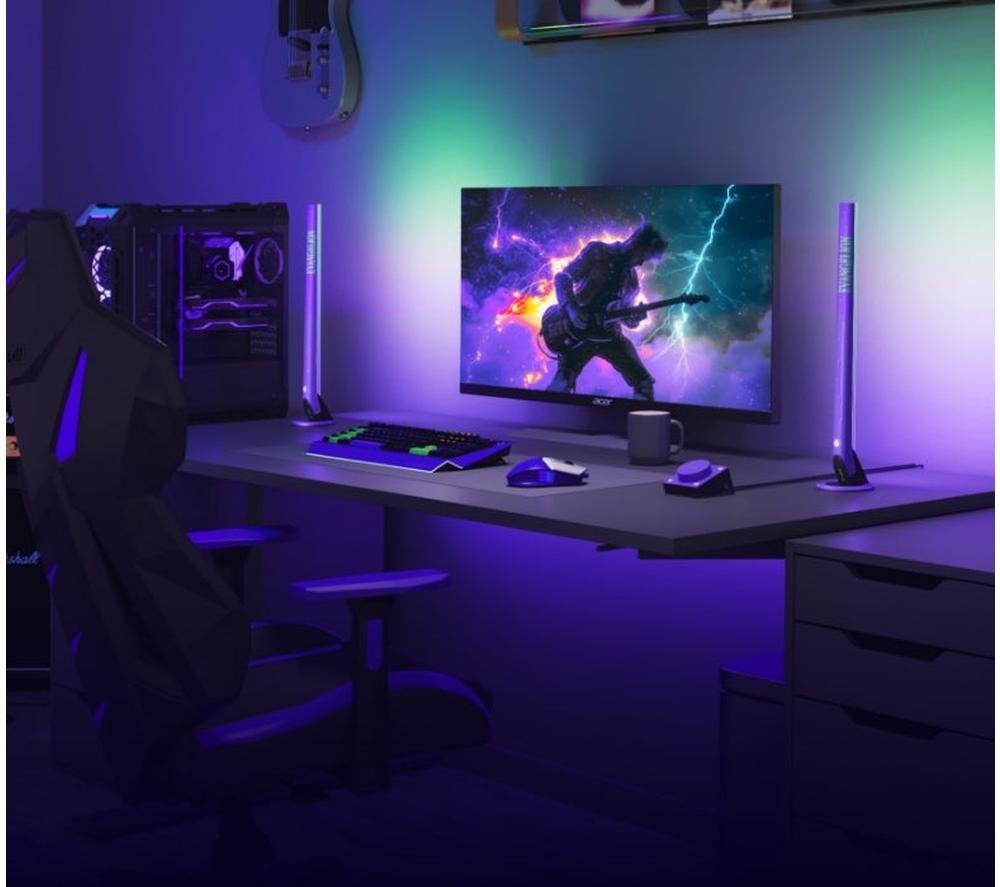 GOVEE H6047 RGBIC Gaming Light Bar with Alexa & Google Assistant - Twin Pack image number 8 of 10