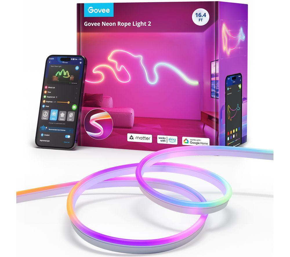 Buy GOVEE Neon Rope 2 H61D5 RGB Smart Lightstrip - 5 m | Currys