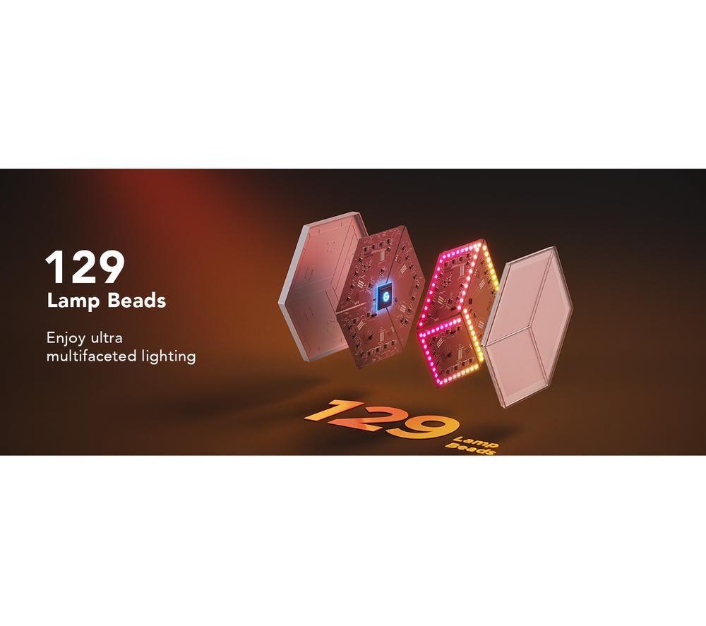 GOVEE Glide H606AB81 Hexagon Light Panel - Pack of 7 image number 4 of 7