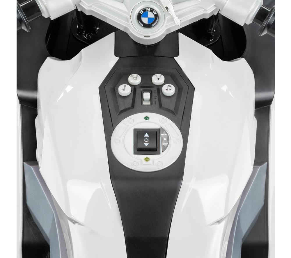XOOTZ BMW K1300S Kids' Electric Ride-On Bike - White image number 4 of 7