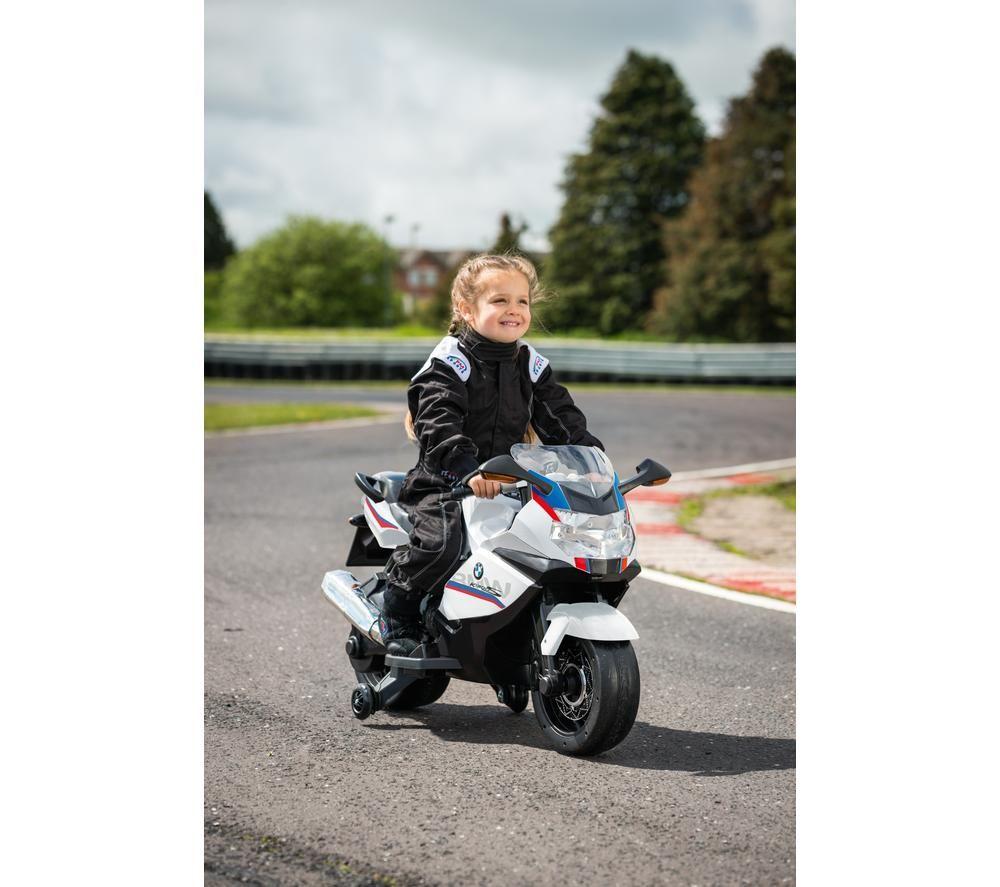 XOOTZ BMW K1300S Kids' Electric Ride-On Bike - White image number 6 of 7