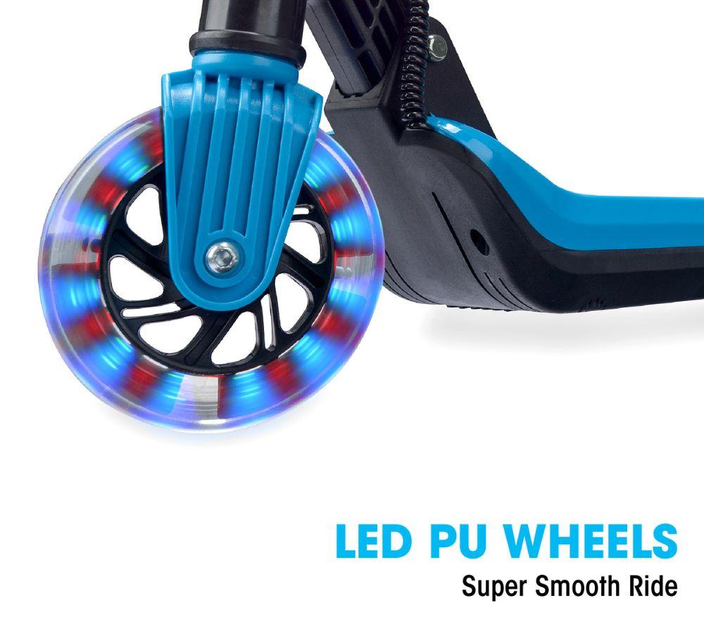 XOOTZ Elements Electric Folding Kids Scooter - Blue image number 3 of 6