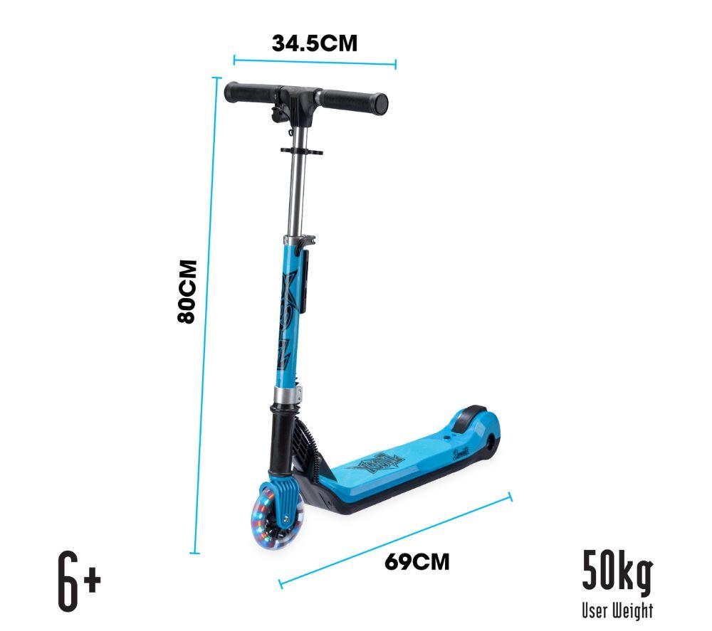 XOOTZ Elements Electric Folding Kids Scooter - Blue image number 6 of 6