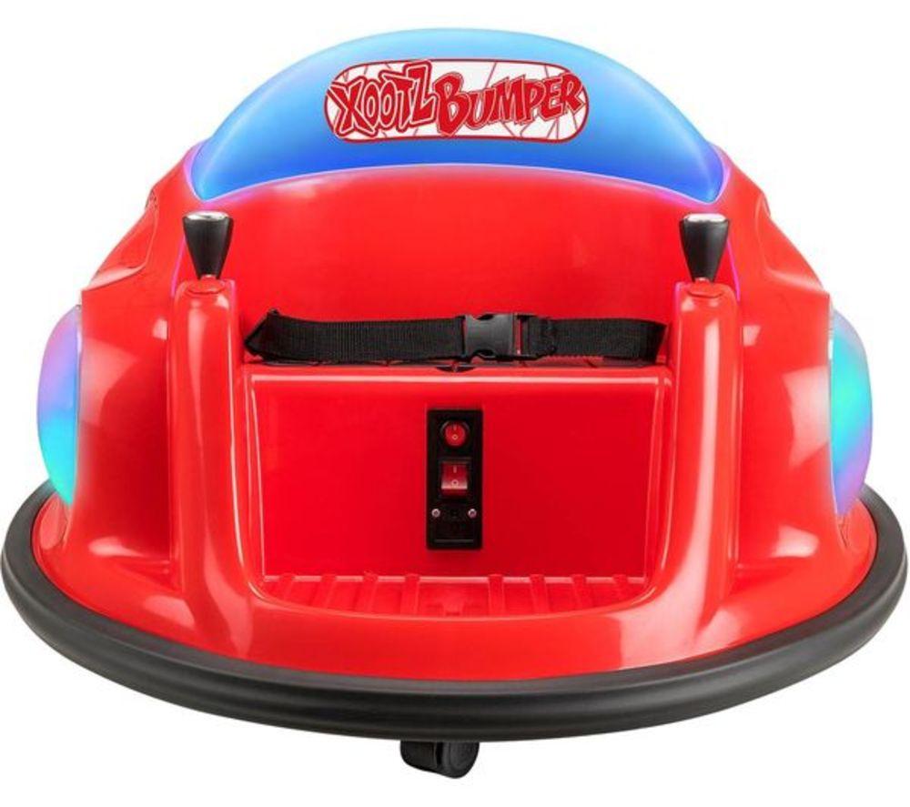XOOTZ Kids' Electric Bumper Car Ride-On Toy - Red image number 10 of 10