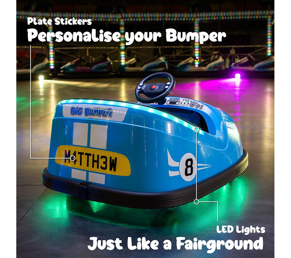 XOOTZ Big Bumper Car Electric Ride-on Toy - Blue image number 4 of 7