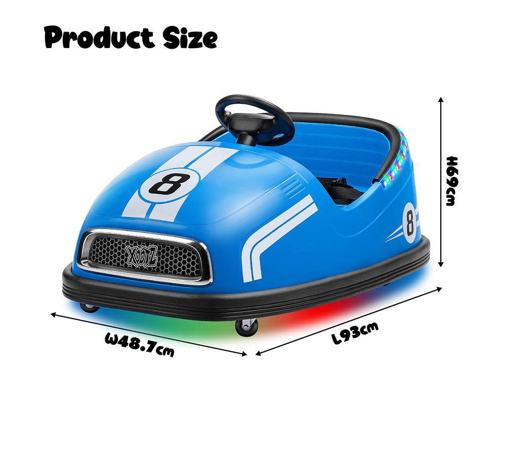 XOOTZ Big Bumper Car Electric Ride-on Toy - Blue image number 7 of 7