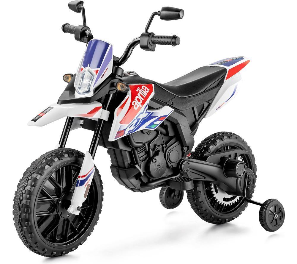 XOOTZ Aprilia 12V Kids' Electric Ride-On Bike - White image number 5 of 6