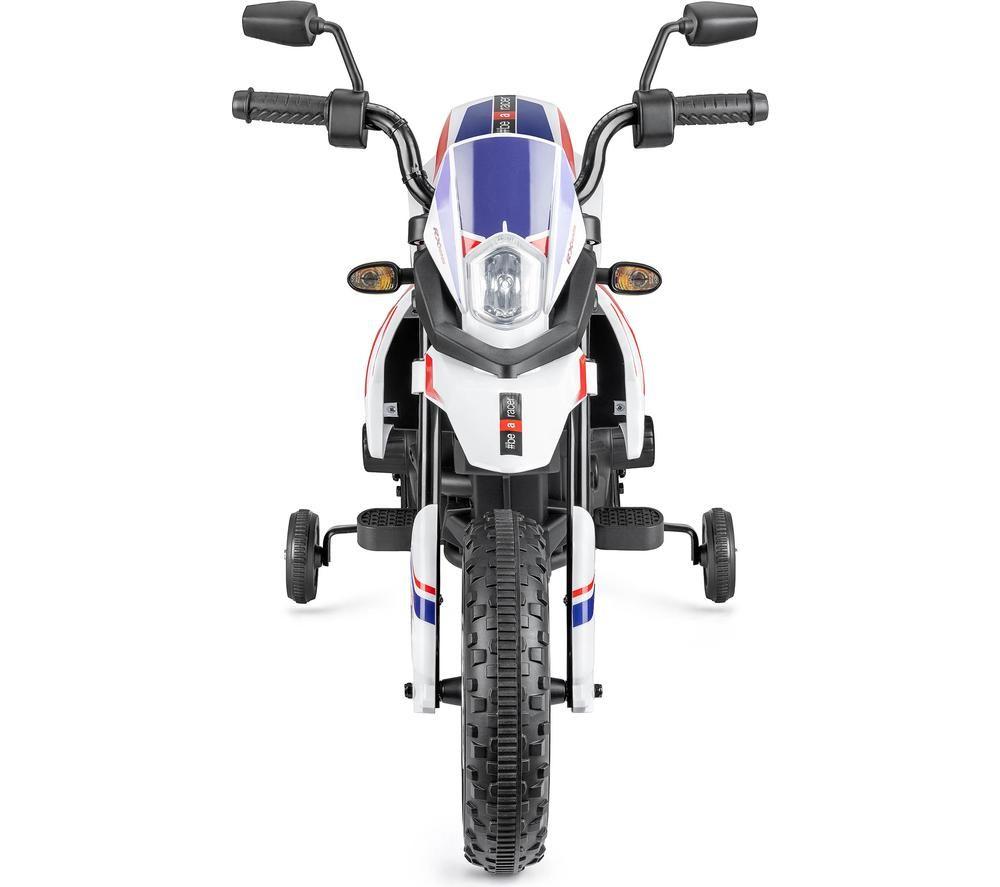 XOOTZ Aprilia 12V Kids' Electric Ride-On Bike - White image number 6 of 6