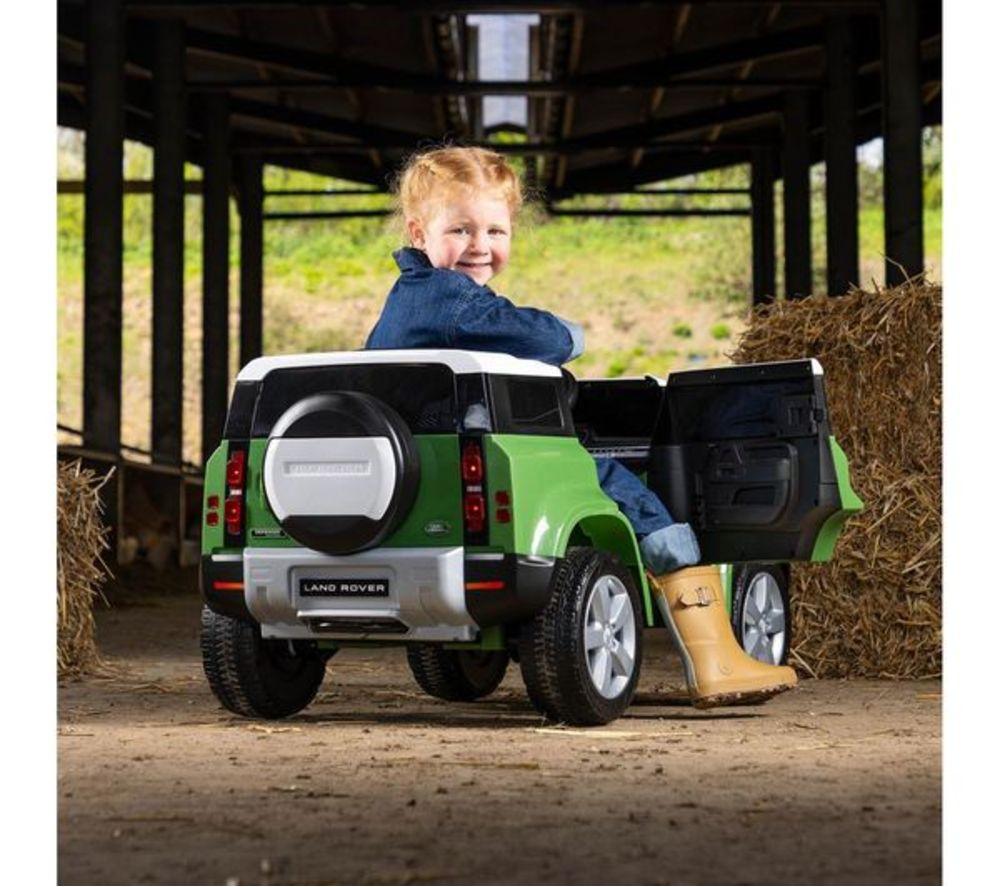 XOOTZ Land Rover Defender Kids' Electric Ride-On Car - Green image number 9 of 10