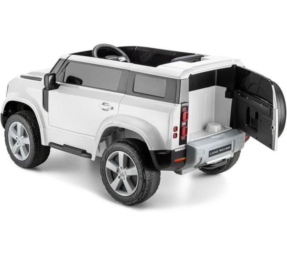 XOOTZ Land Rover Defender Kids' Electric Ride-On Car - White image number 5 of 9