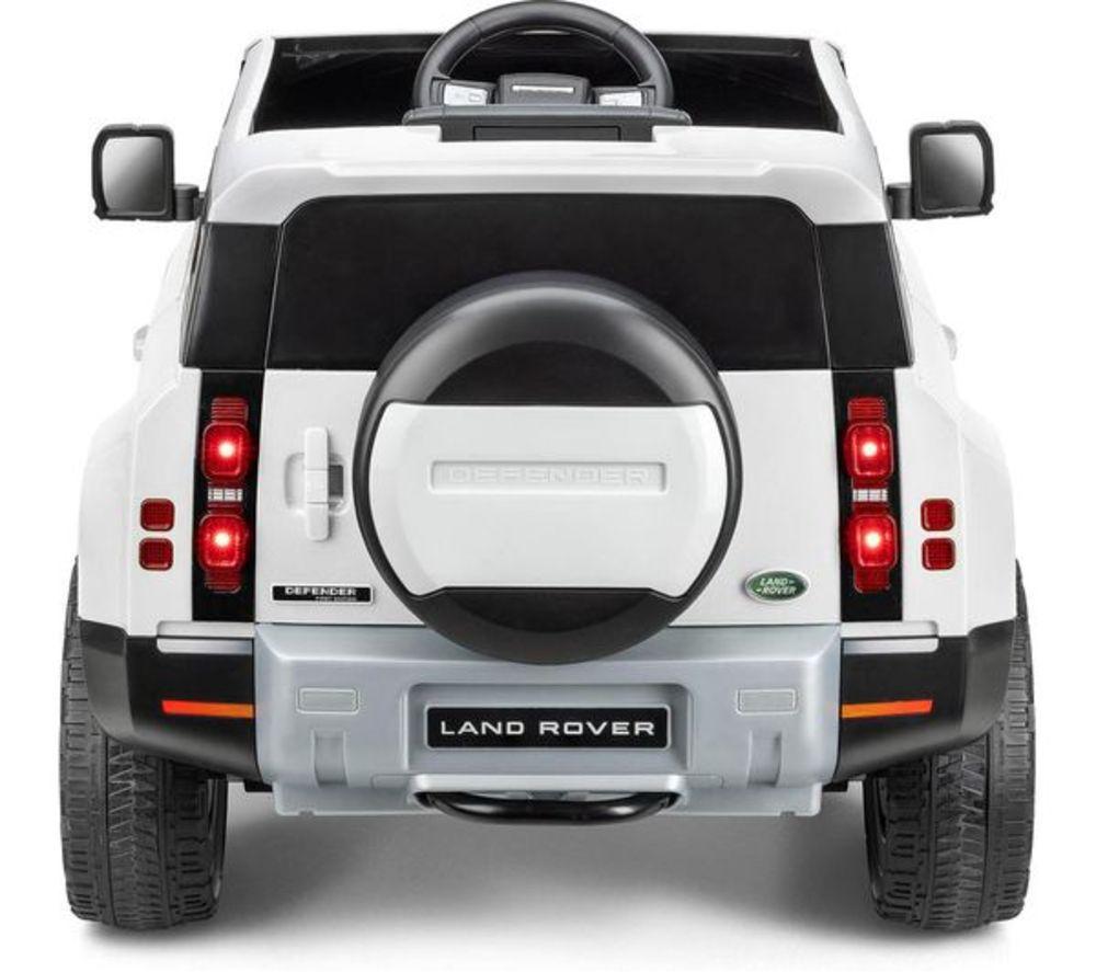 XOOTZ Land Rover Defender Kids' Electric Ride-On Car - White image number 6 of 9