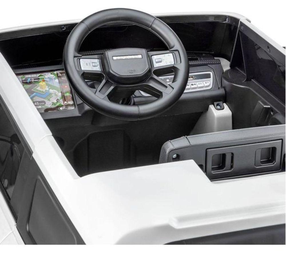 XOOTZ Land Rover Defender Kids' Electric Ride-On Car - White image number 8 of 9