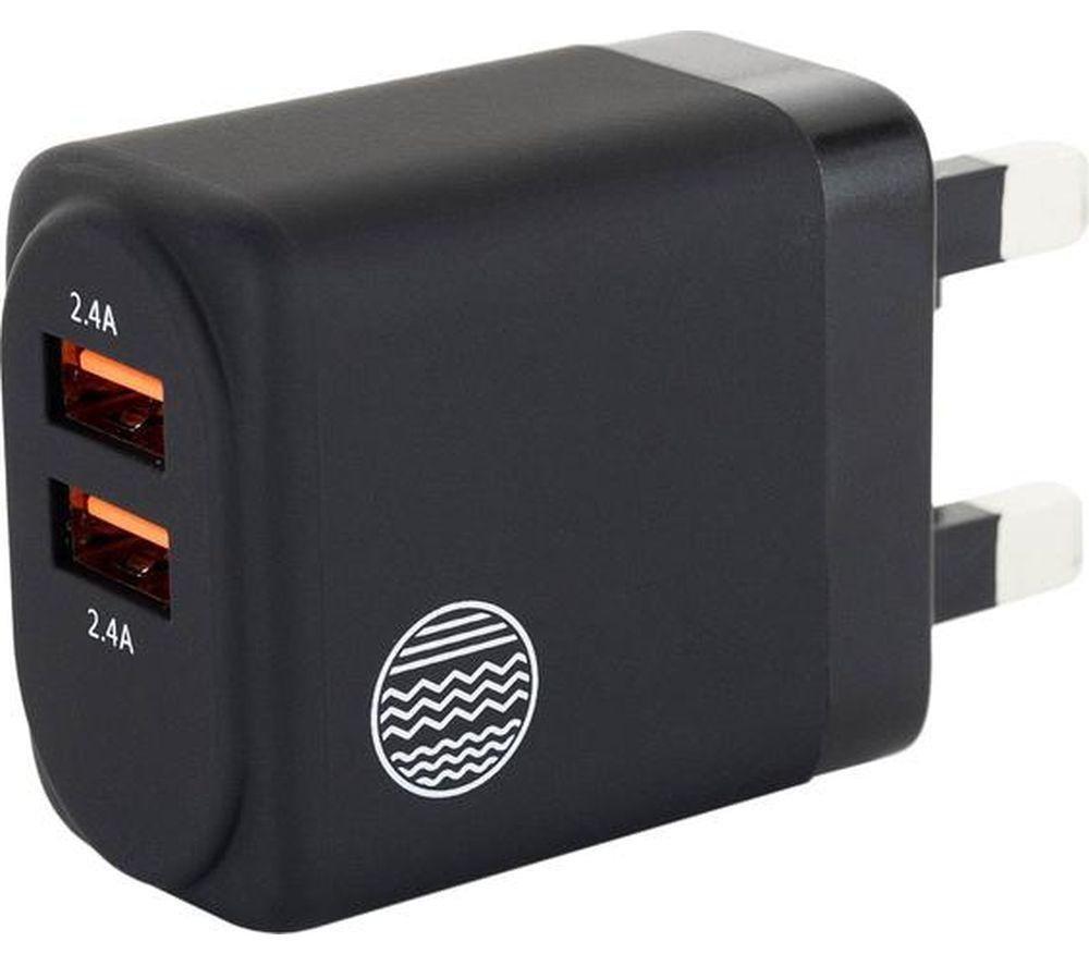 B&Q - 24W Dual Usb-A Wall Charger (Uk Port) - Image 2