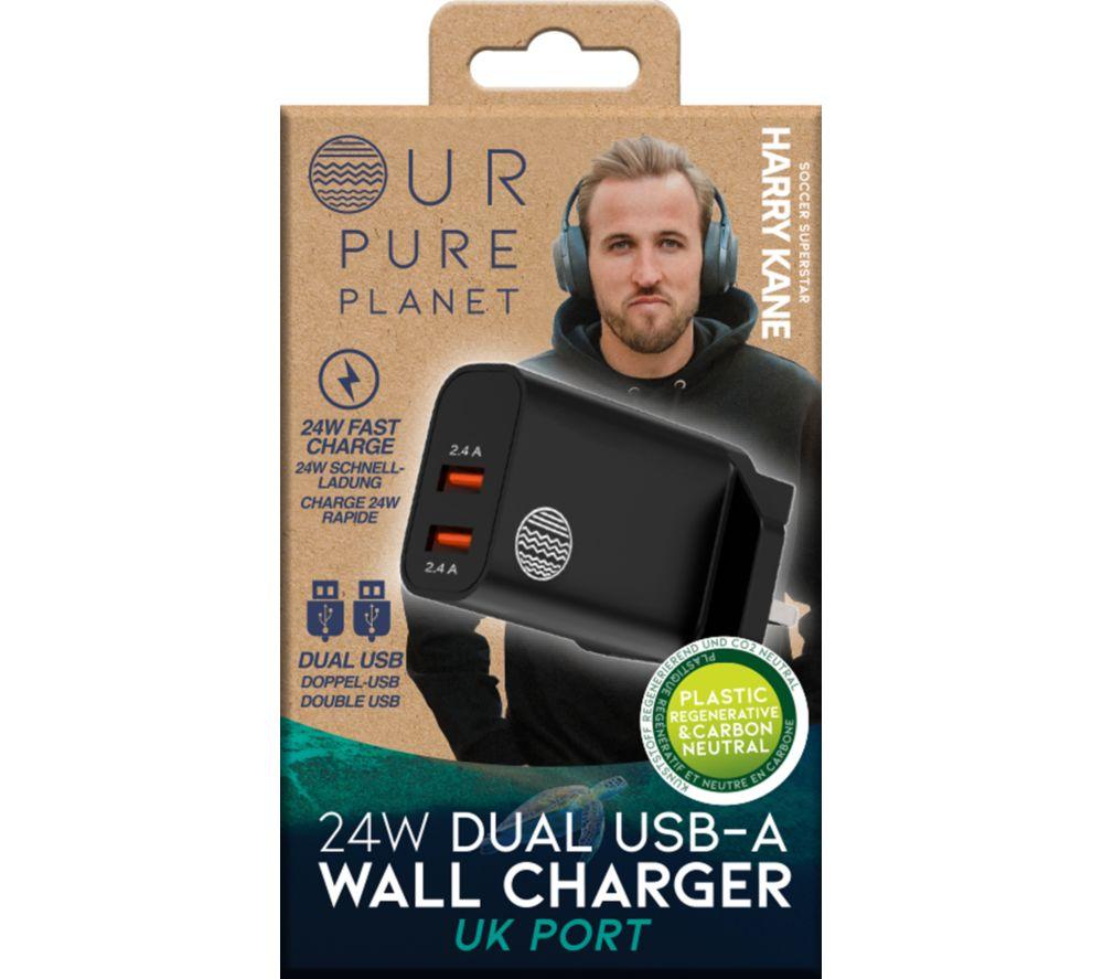 OUR PURE PLANET OPP153 24 W Dual USB Wall Charger image number 2 of 10