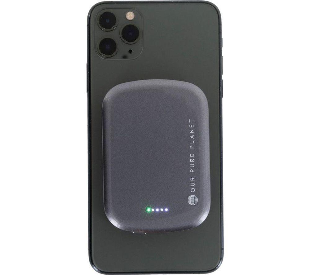 OUR PURE PLANET 10000 mAh Portable Magnetic Power Bank - Grey image number 3 of 8
