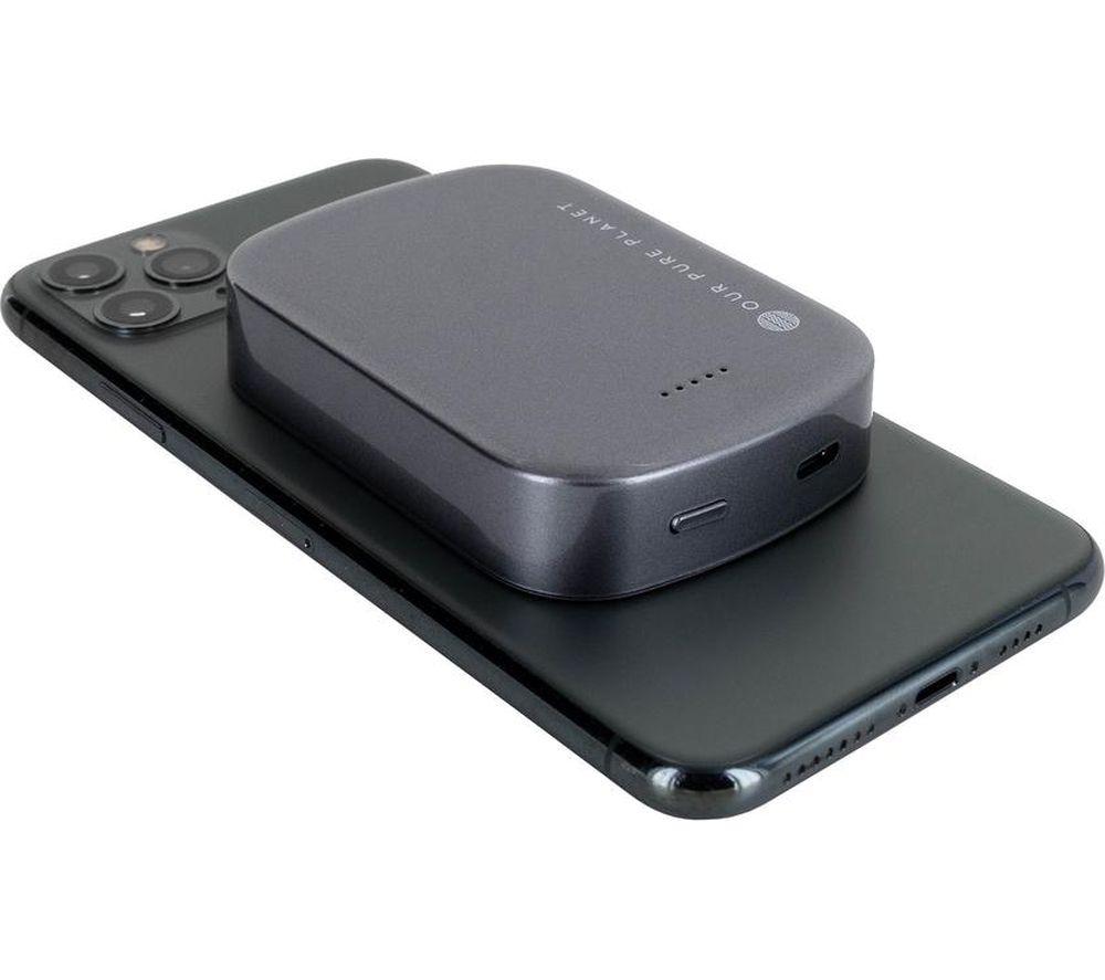 OUR PURE PLANET 10000 mAh Portable Magnetic Power Bank - Grey image number 4 of 8
