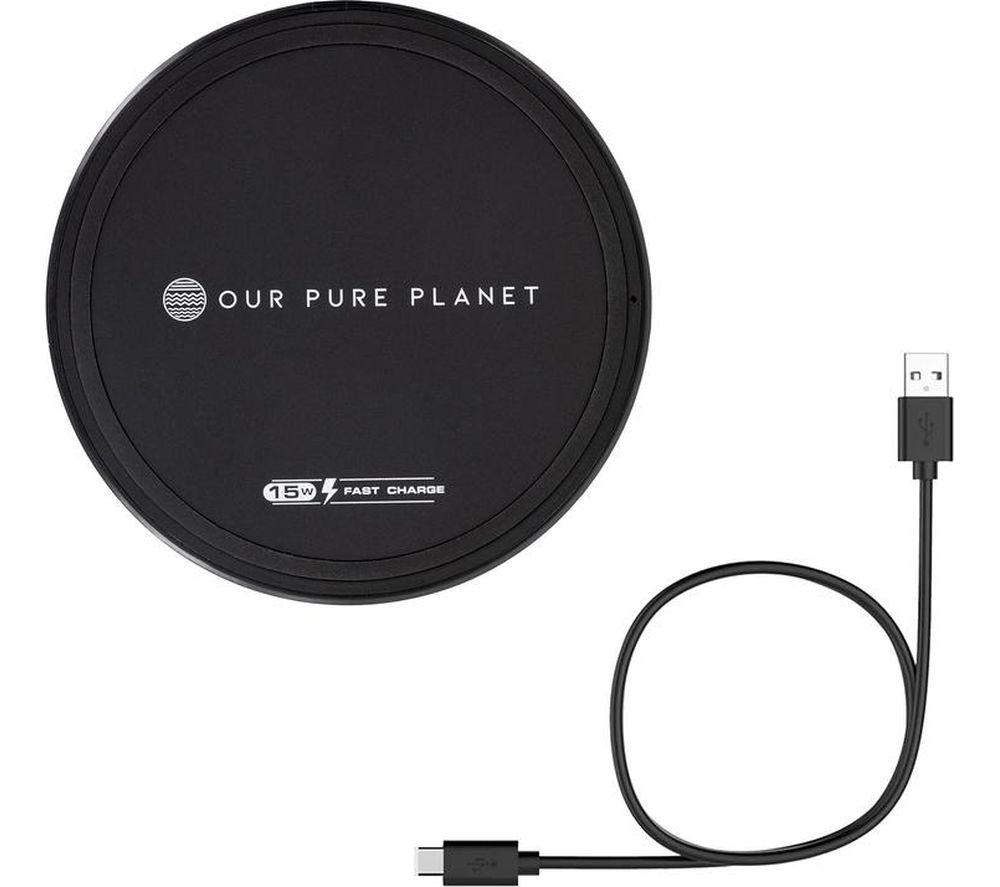 OUR PURE PLANET OPP130 Qi Wireless Charging Pad - Black image number 4 of 9