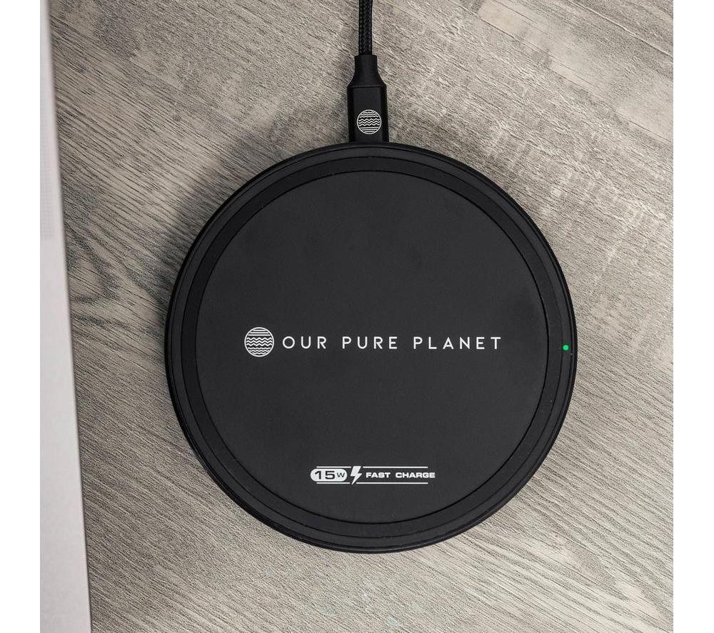 OUR PURE PLANET OPP130 Qi Wireless Charging Pad - Black image number 6 of 9
