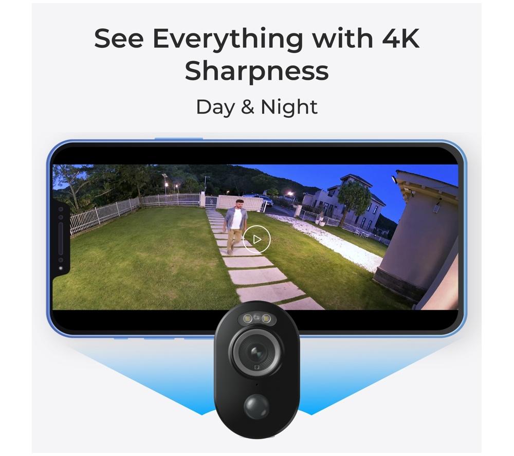 REOLINK Hub Kit, 4K Battery WiFi Security Cameras with Solar Panels + 2x 64GB image number 2 of 9