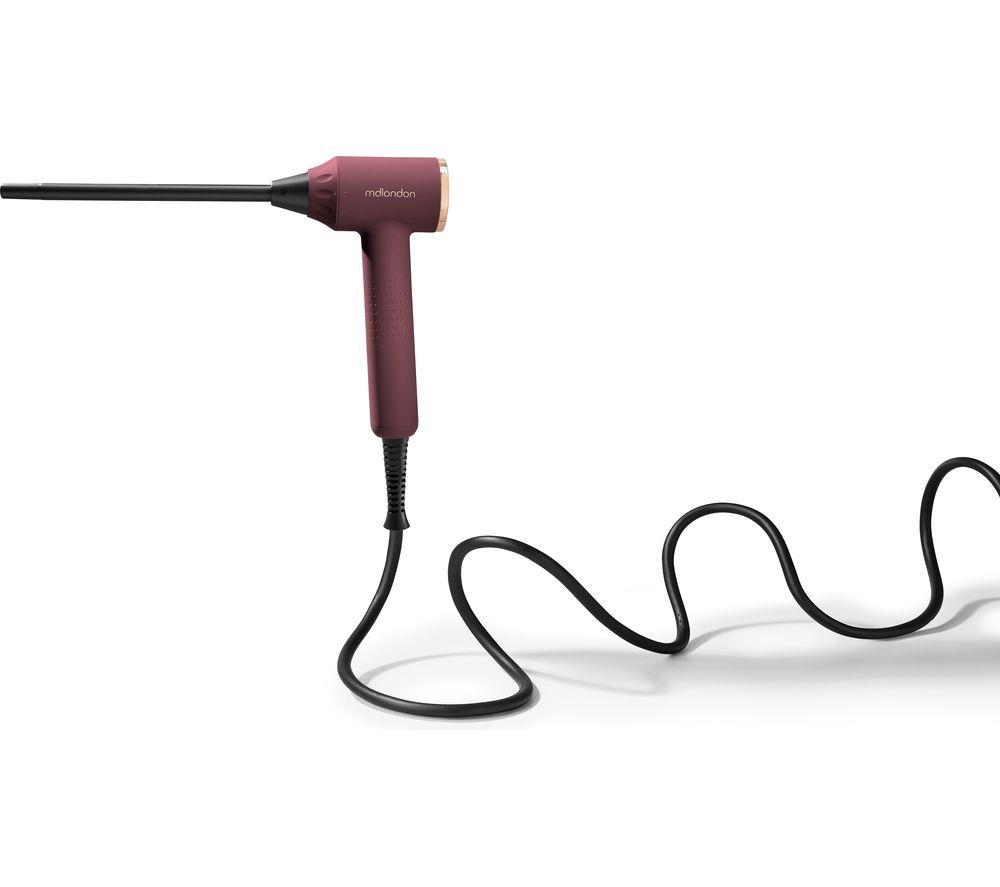 MDLONDON CURL 4-in-1 Right Angled Curling Wand - Berry image number 3 of 4